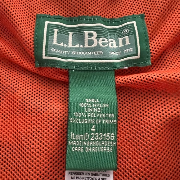 LL bean Spring Jacket size 4 - Picture 4 of 5